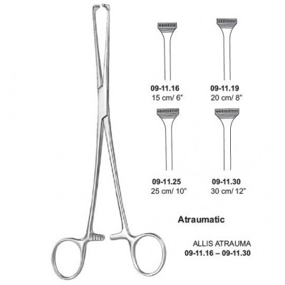 ALLIS ATRAUMA tissue holding forceps